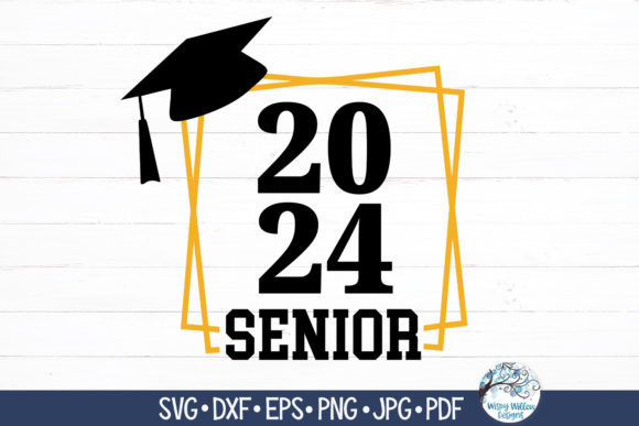2024 Senior SVG: A Versatile Graduation Embroidery Design