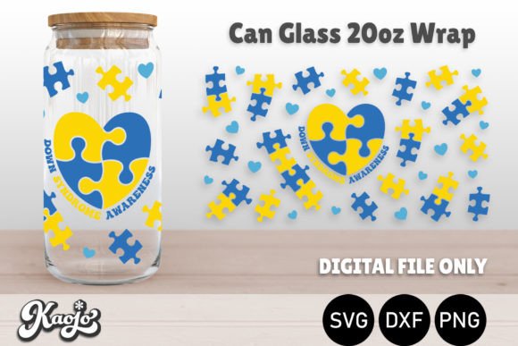 Down Syndrome Awareness 20oz Can Wrap