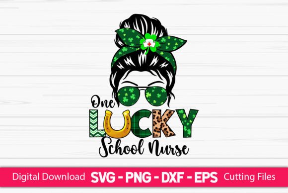 One Lucky School Nurse Messy Bun Review