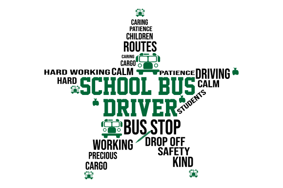 Review: School Bus Word Art Typography SVG