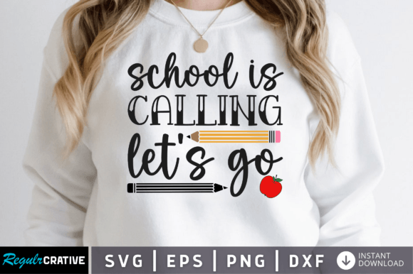 School is Calling, Let's Go: A Versatile Embroidery Design