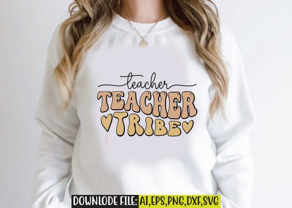 Teacher Tribe Retro Design: A Versatile Embroidery Gem